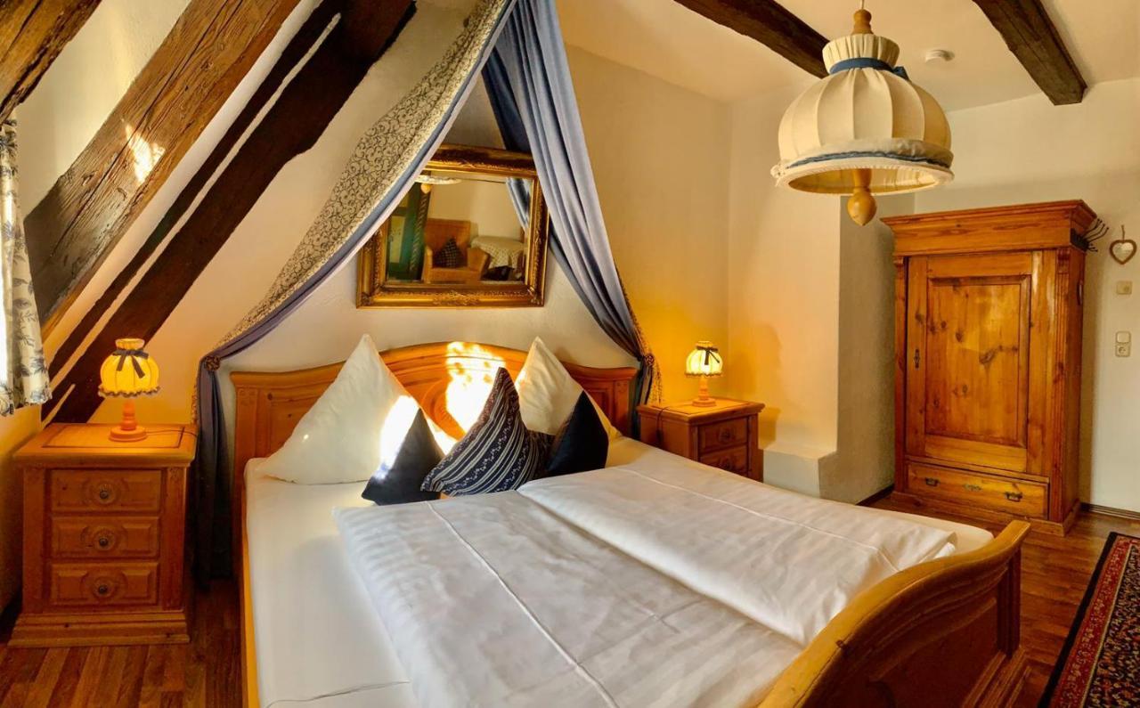 Altfraenkische Weinstube Hotel Rothenburg ob der Tauber Exterior foto