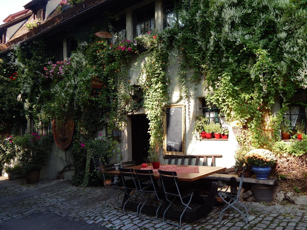Altfraenkische Weinstube Hotel Rothenburg ob der Tauber Exterior foto